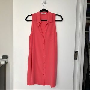 Equipment - Sleeveless Silk Dress - Watermelon